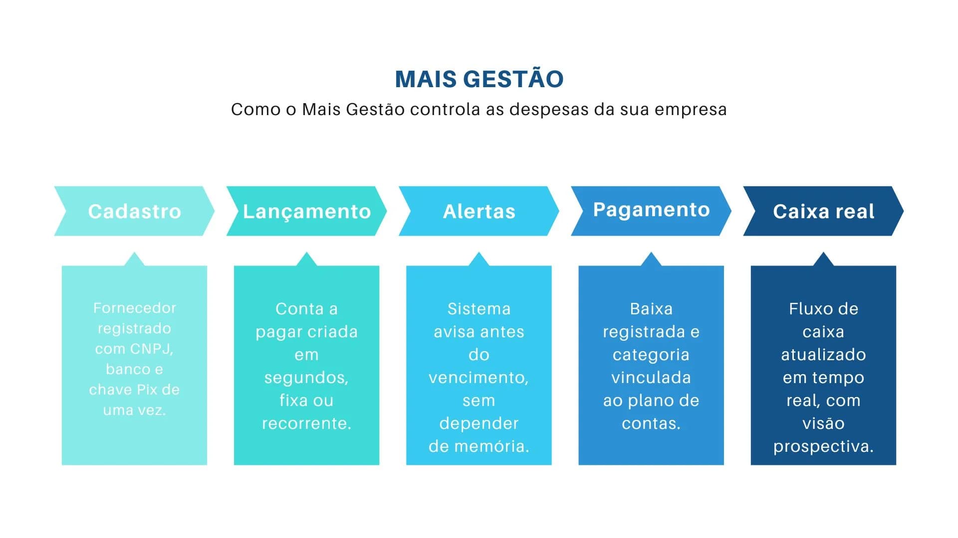 Controle de contas a pagar e fluxo de caixa mensal para empresas de serviço